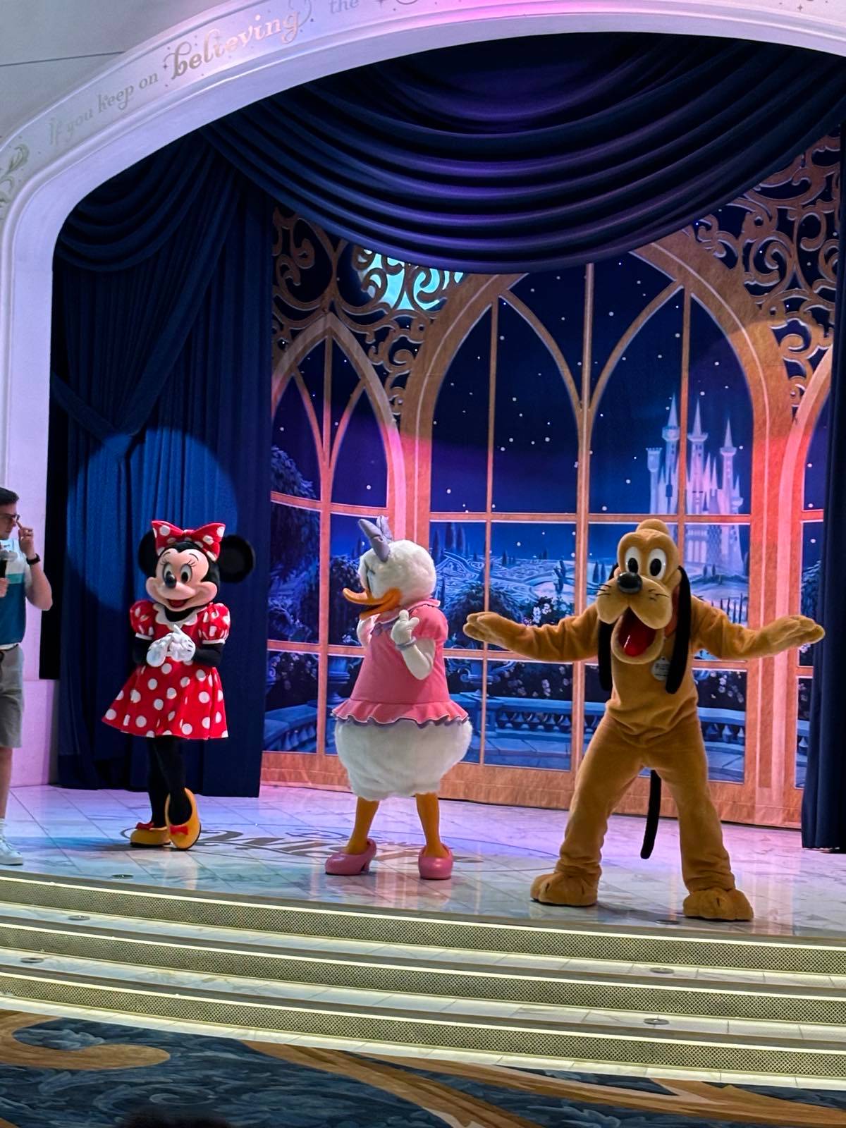Minnie Mouse, Daisy Duck and Goofy.